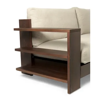 Edre soffa classic linen - Dark Stained-Natural - Ferm Living