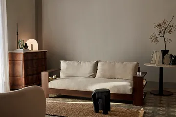 Edre soffa classic linen - Dark Stained-Natural - Ferm Living