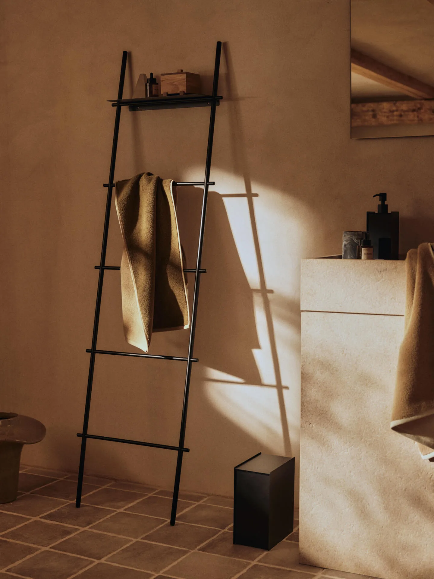 Ekko badhandduk, Olive-cashmere, 70x140 cm Ferm Living