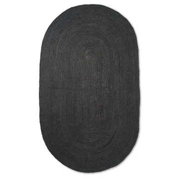 Eternal jutematta oval large - Black - Ferm Living