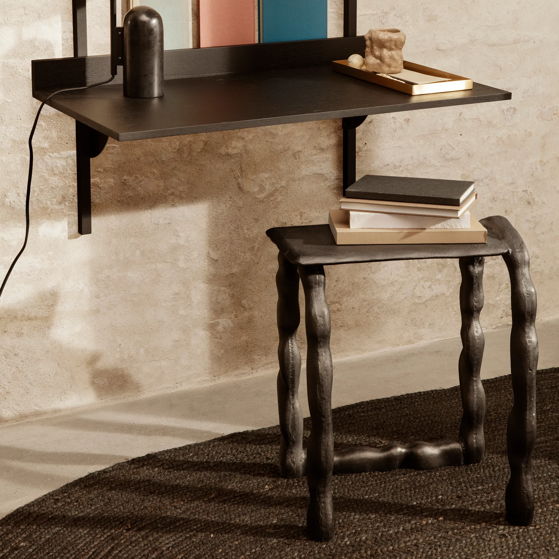 Eternal jutematta oval large, Black Ferm Living