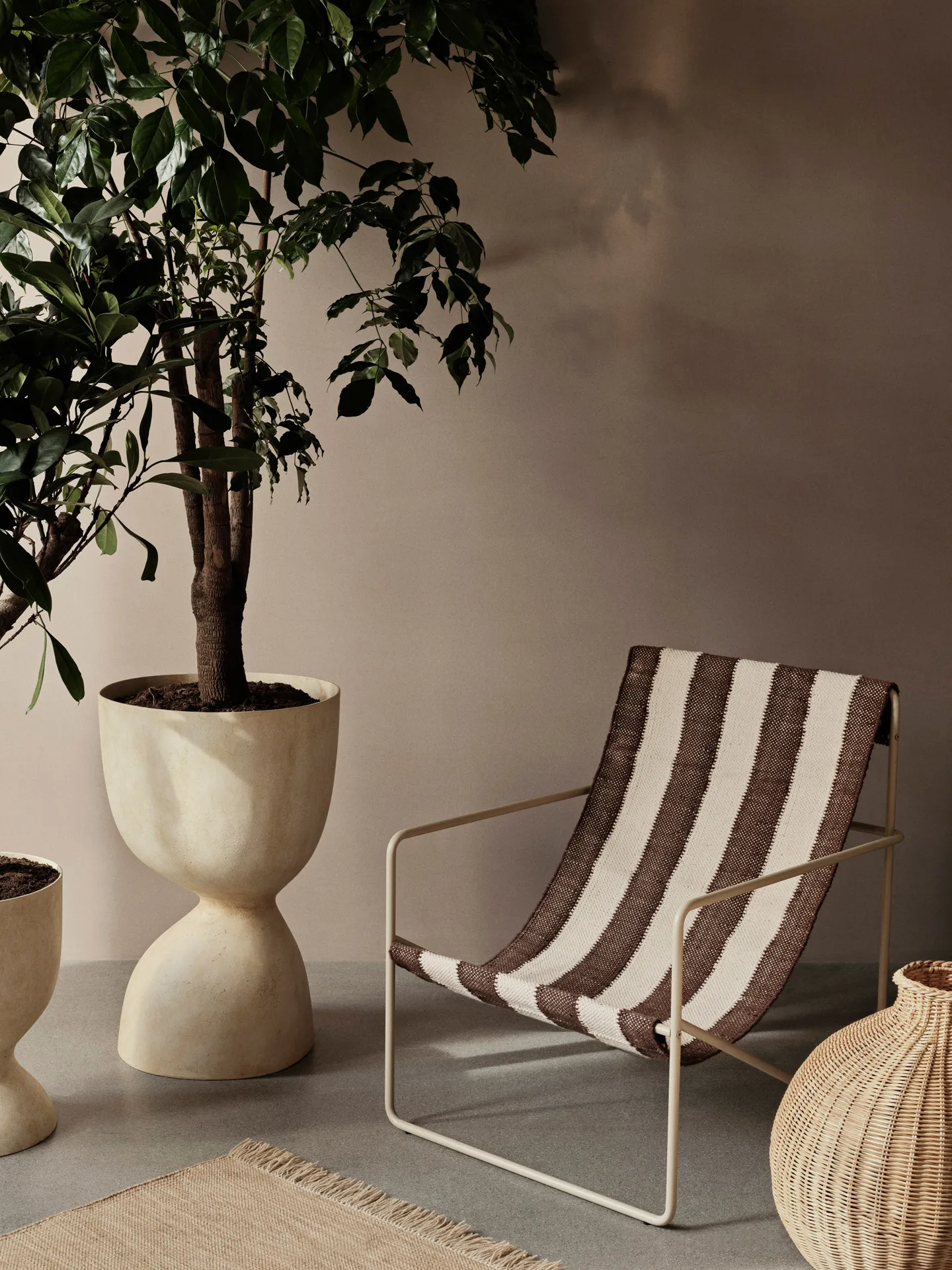 Evoke kruka 70 cm, Warm Sand Ferm Living