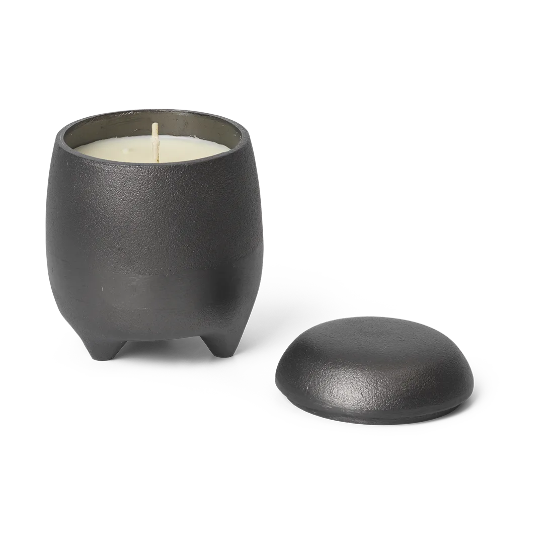 Evoke ljus i burk, Blackened Aluminium Ferm Living