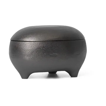 Evoke twin ljus i burk - Blackened Aluminium - Ferm Living