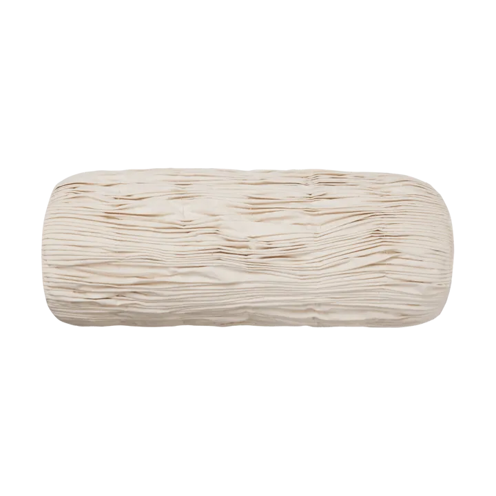 Falda smocked bolster cylinderkudde - Undyed - Ferm Living