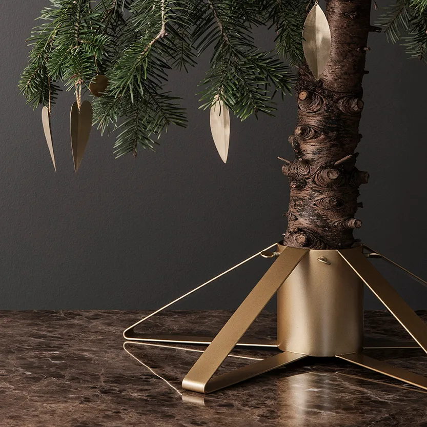 Ferm Living julgransfot, Mässing Ferm Living