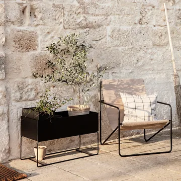 Ferm Living plant box pot large - Black - Ferm Living