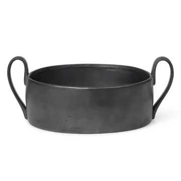 Flow Centrepiece skål - Black - Ferm Living