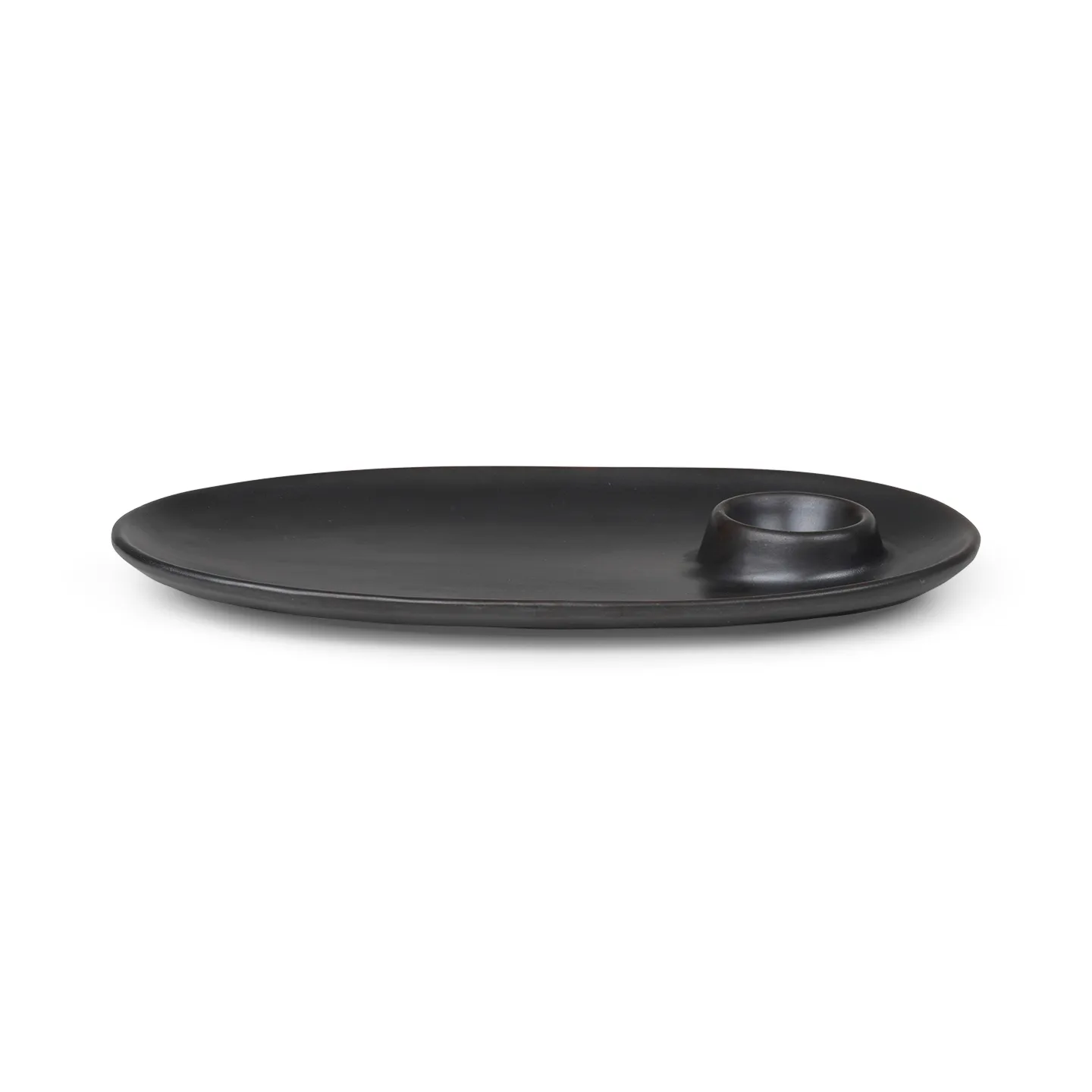 Flow frukosttallrik 14x23,5 cm, Black Ferm Living