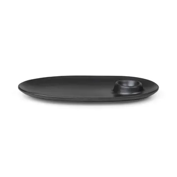 Flow frukosttallrik 14x23,5 cm - Black - Ferm Living