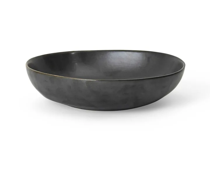 Flow skål large Ø19,5 cm - Black - Ferm Living