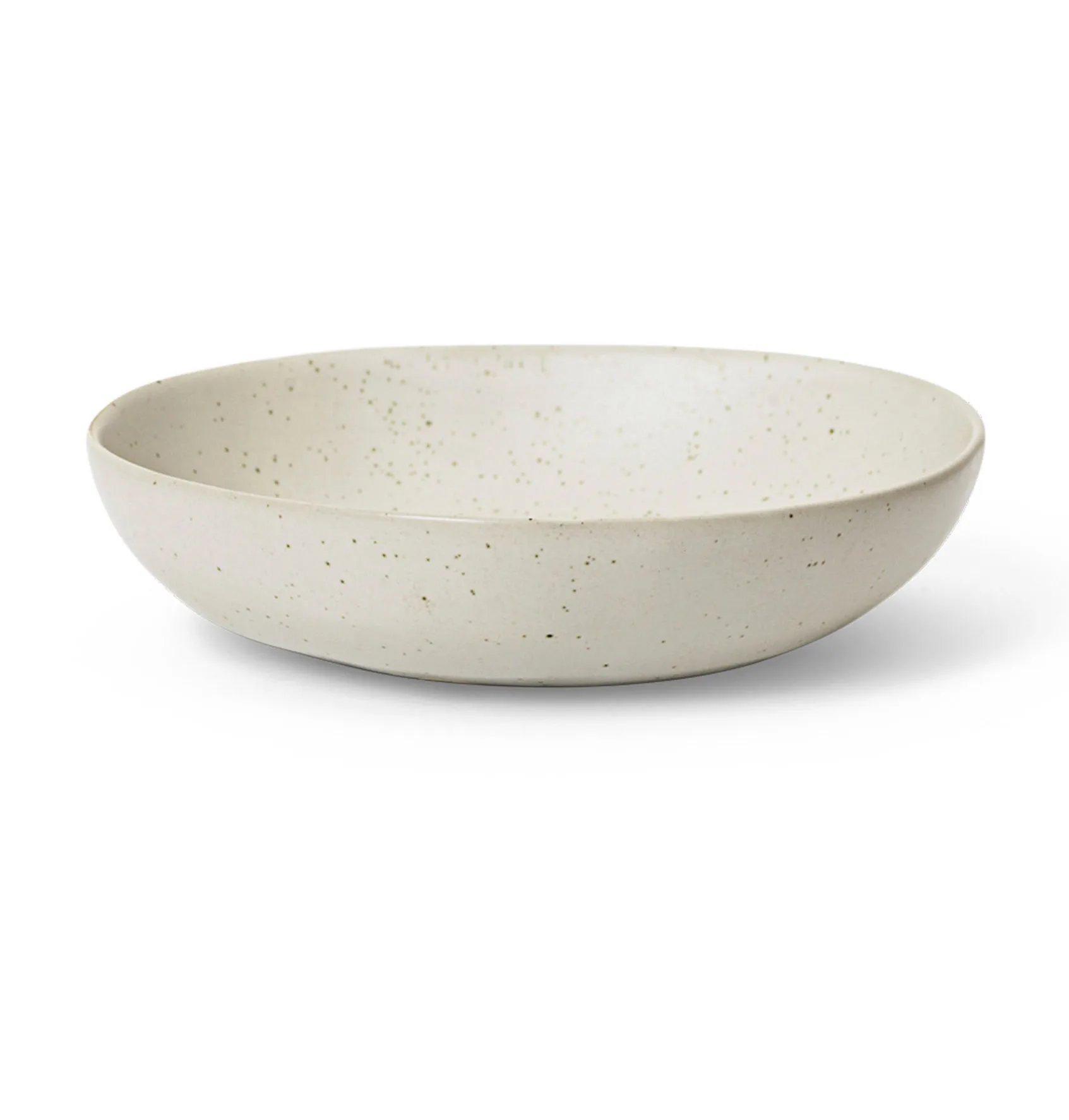 Flow skål large Ø19,5 cm, Off-white speckle Ferm Living