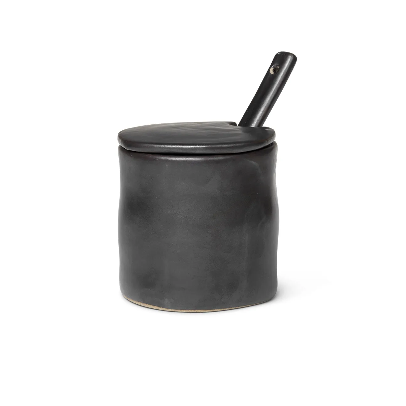 Flow syltburk med sked, Svart Ferm Living