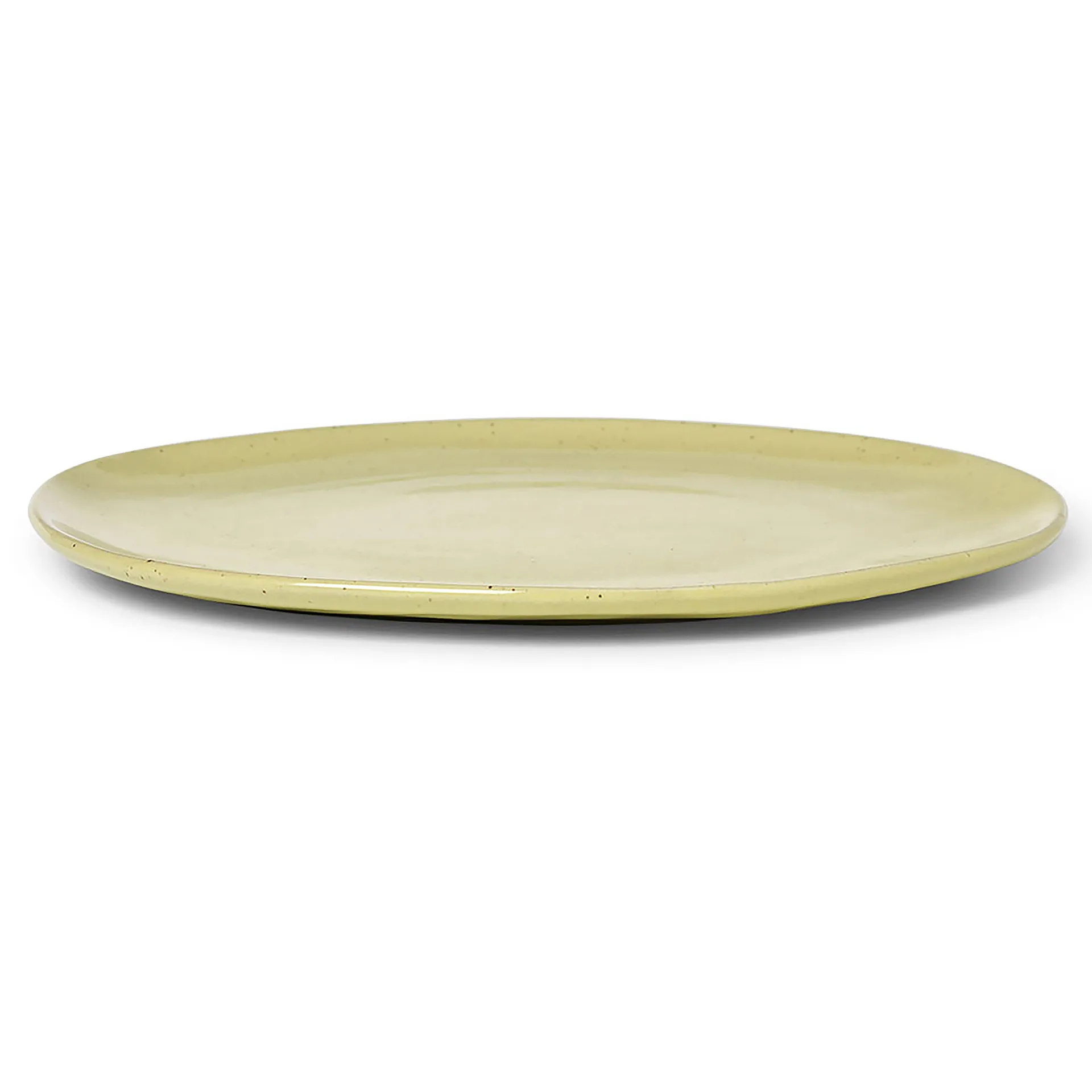 Flow tallrik 27 cm, Yellow Speckle Ferm Living
