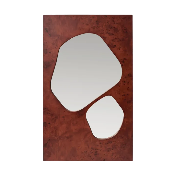 Folia spegel - Dark stained burl, 82 cm - Ferm Living