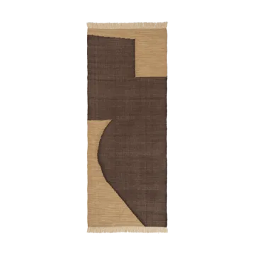 Forene gångmatta - Tan-Chocolate, 80x200 cm - Ferm Living
