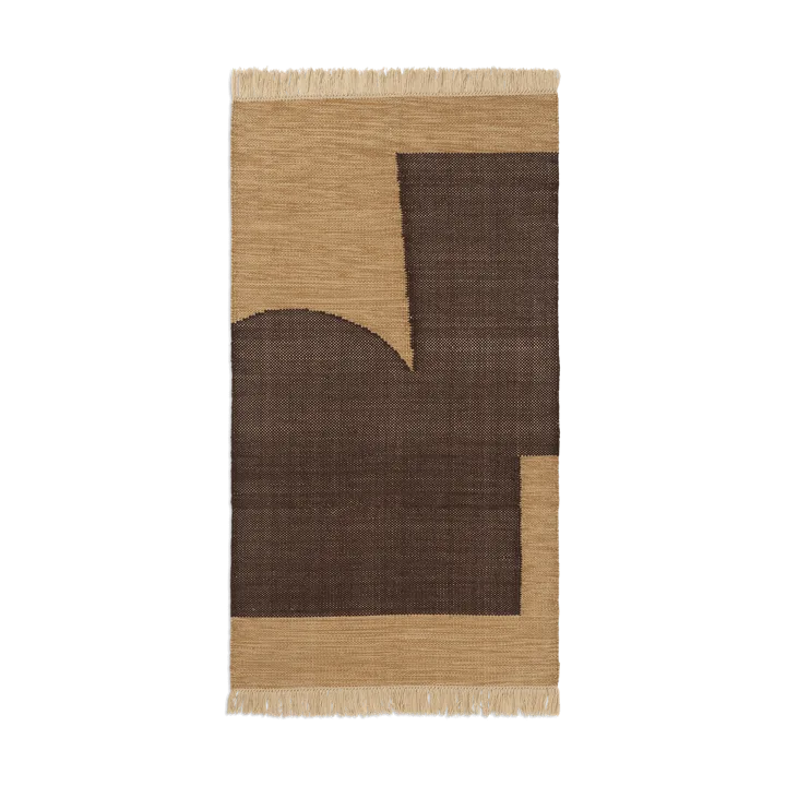 Forene matta - Tan-Chocolate, 80x140 cm - Ferm Living