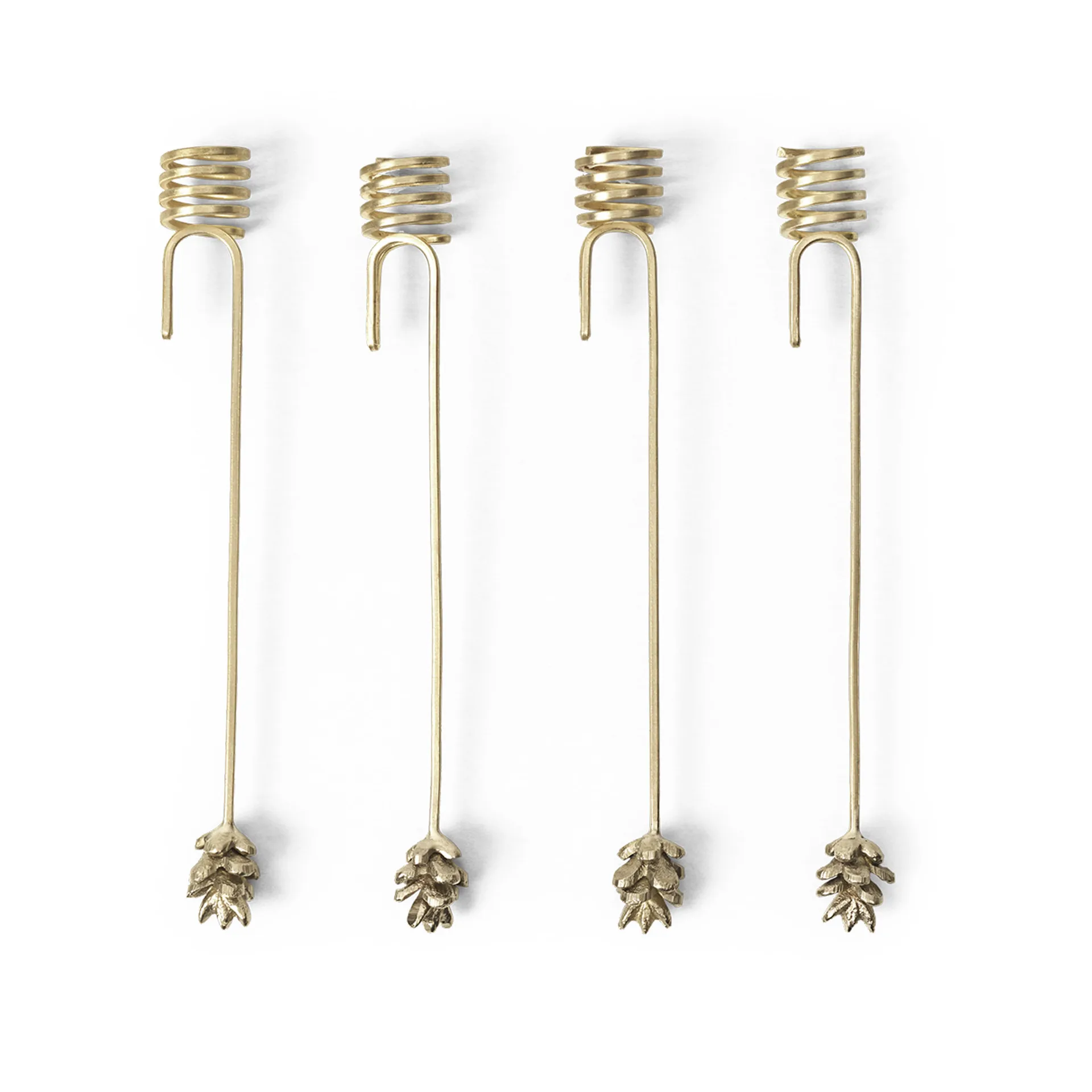 Forest ljushållare till julgran 4-pack, Brass Ferm Living