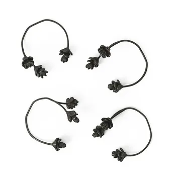 Forest servettring 4-pack - Black brass - Ferm Living