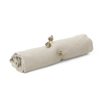 Forest servettring 4-pack - Brass - Ferm Living