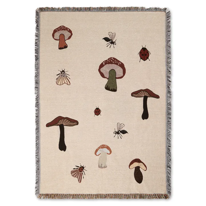 Forest tapestry pläd 120x170 cm - Sand - Ferm Living