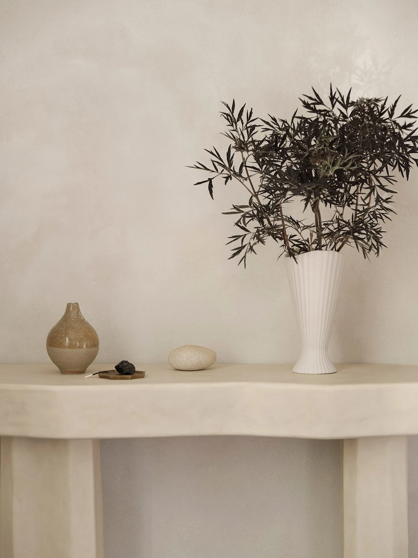 Fountain vas 23 cm, Off white Ferm Living