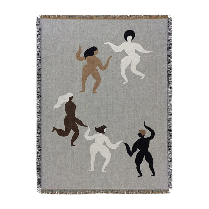 Free tapestry pläd 120x170 cm - Grey - Ferm Living