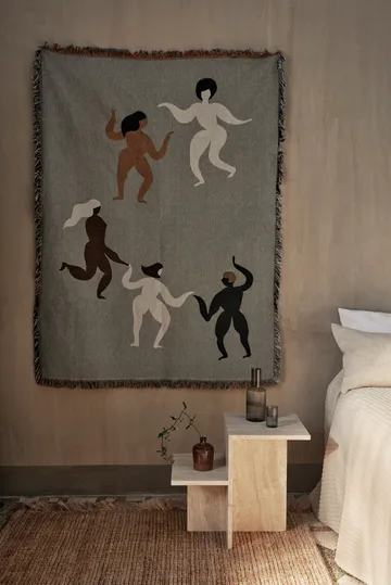Free tapestry pläd 120x170 cm - Grey - Ferm Living