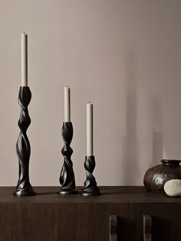 Gale ljusstake 25 cm - Blackened Aluminium - Ferm Living