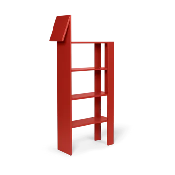 Giraffe bokhylla 69x140 cm - Poppy Red - Ferm Living