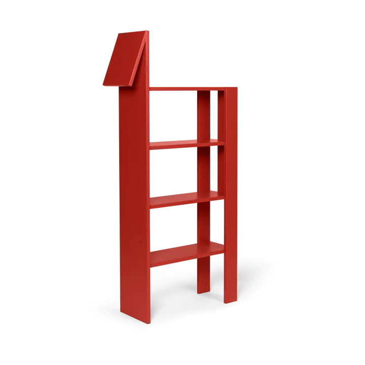 Giraffe bokhylla 69x140 cm - Poppy Red - Ferm Living