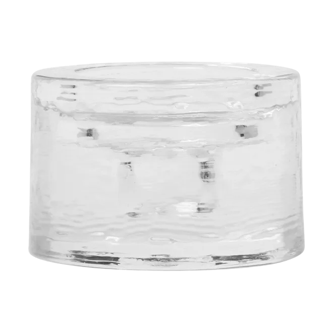 Gradia ljusstake round Ø8 cm, Clear Ferm Living