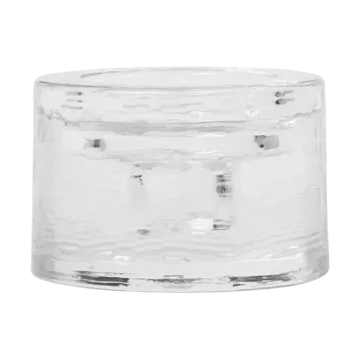Gradia ljusstake round Ø8 cm - Clear - Ferm Living