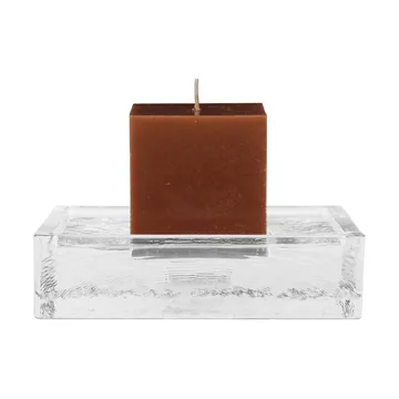 Gradia ljusstake square 16x16 cm - Clear - Ferm Living
