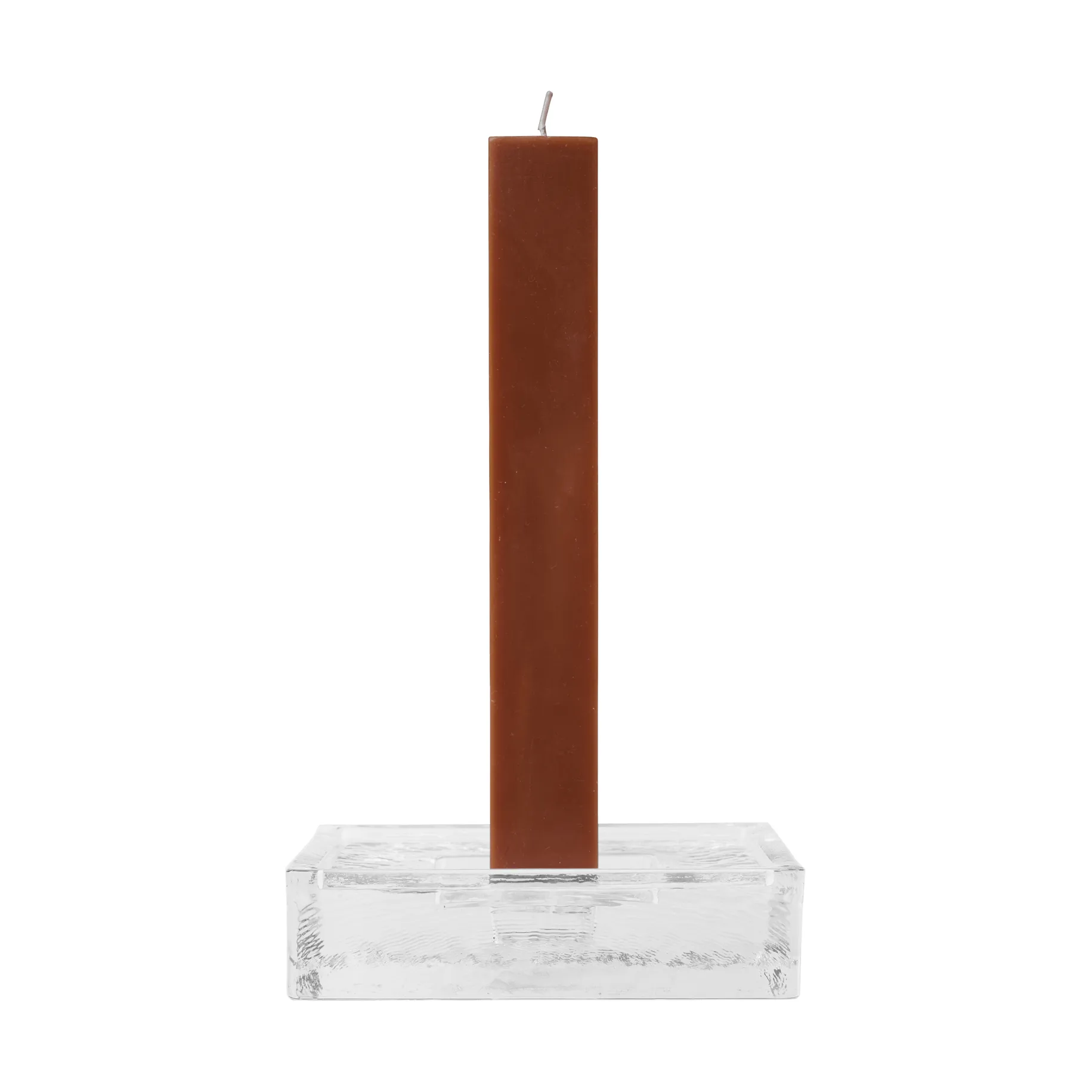Gradia ljusstake square 16x16 cm, Clear Ferm Living