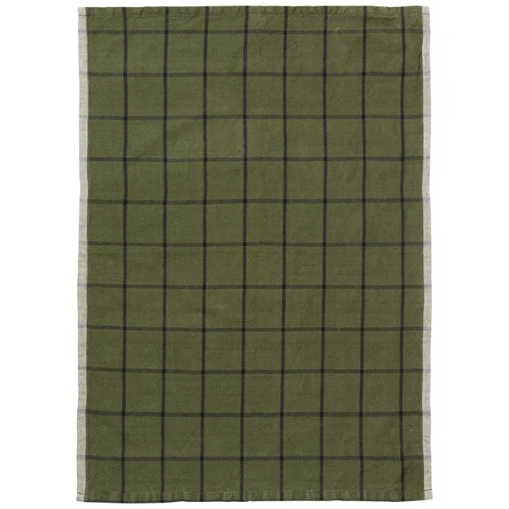 Hale kökshandduk 50x70 cm - Green-black - Ferm Living