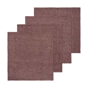 Hale servett 4-pack - Chestnut, 35x35 cm - Ferm Living