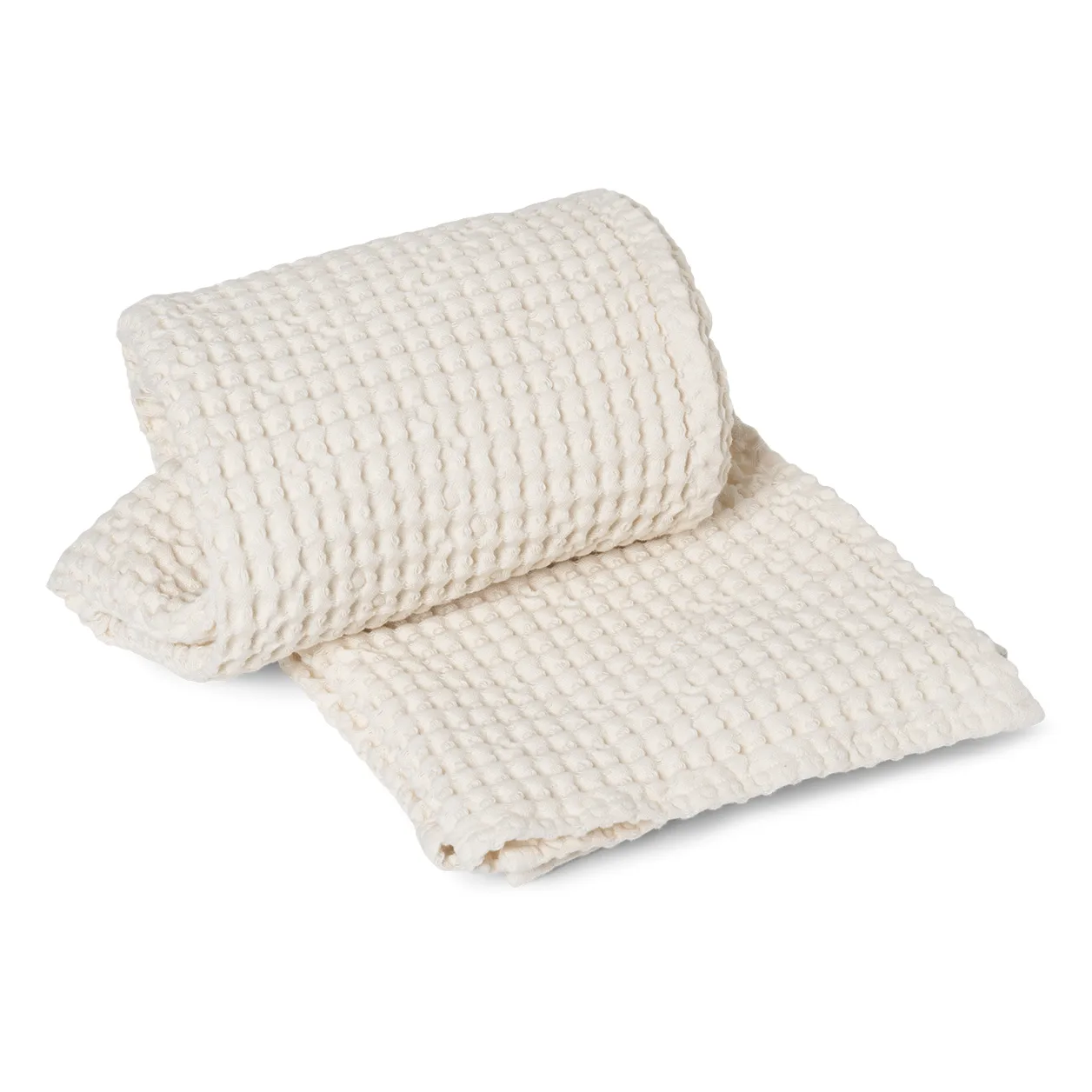 Handduk ekologisk bomull off-white, 70x140 cm Ferm Living