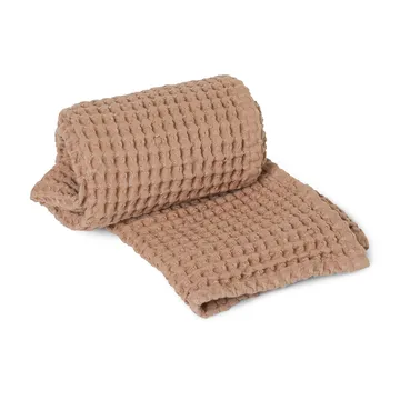 Handduk ekologisk bomull tan - 50x100 cm - Ferm Living
