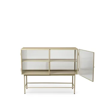 Haze sideboard - cashmere, vågigt glas - Ferm Living