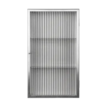 Haze väggskåp - Reeded glass - stainless steel - Ferm Living