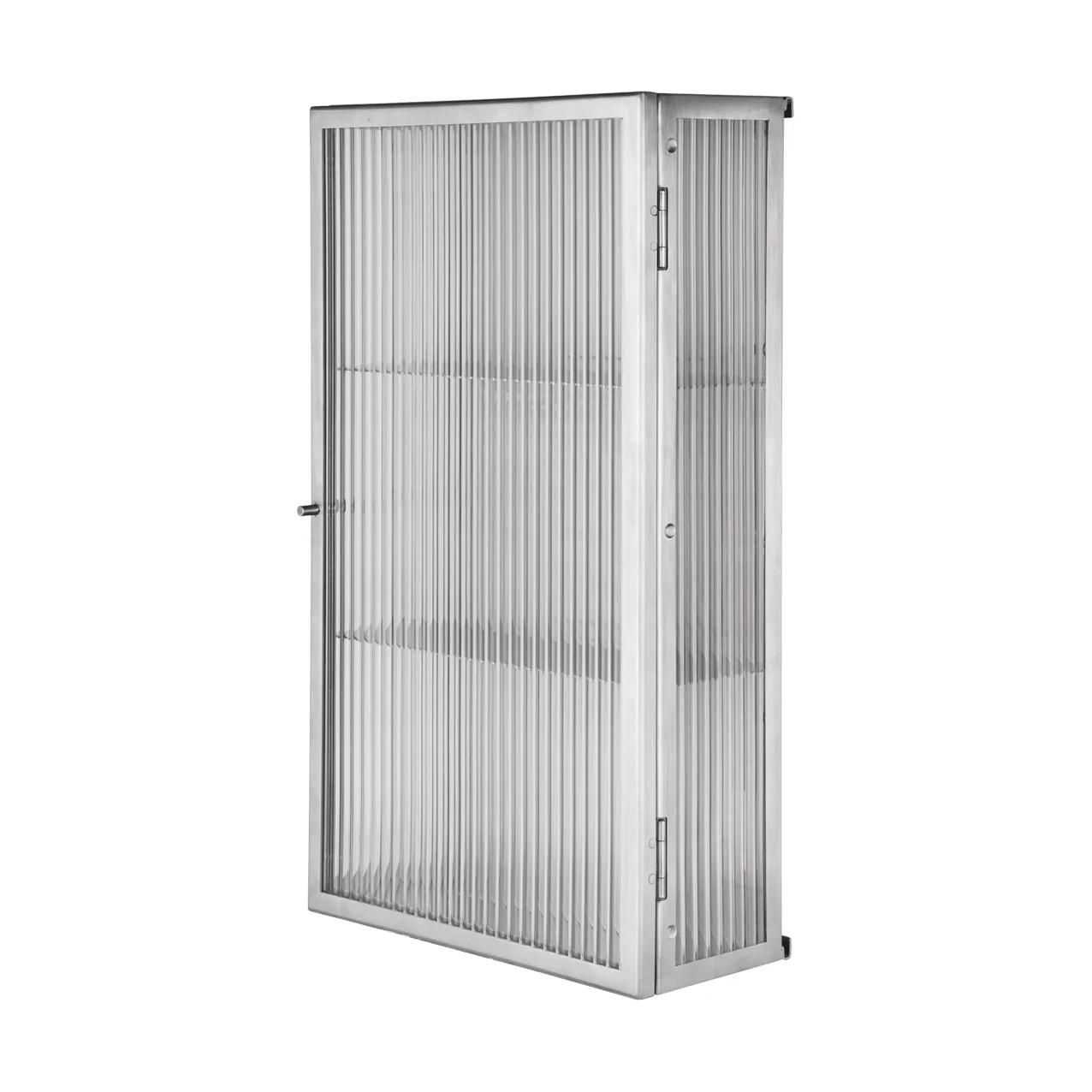 Haze väggskåp, Reeded glass - stainless steel Ferm Living
