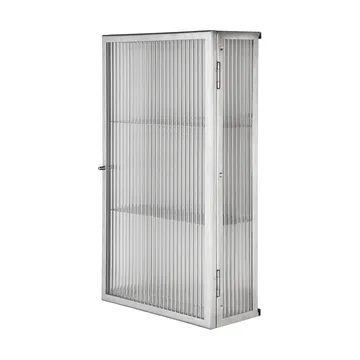Haze väggskåp - Reeded glass - stainless steel - Ferm Living