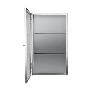 Haze väggskåp - Reeded glass - stainless steel - Ferm Living