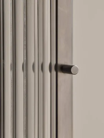Haze väggskåp - Reeded glass - stainless steel - Ferm Living