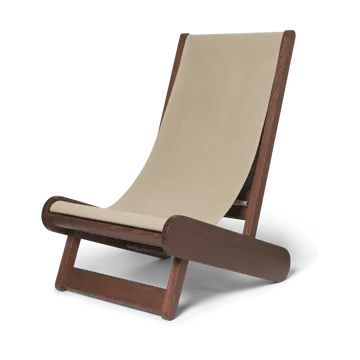 Hemi Lounge Chair - Dark stained, natural - Ferm Living
