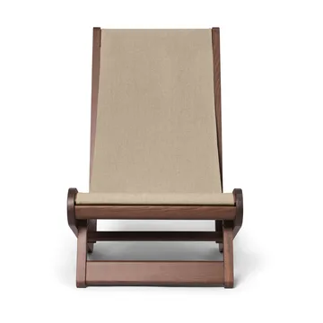Hemi Lounge Chair - Dark stained, natural - Ferm Living