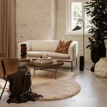 Herringbone pläd 120x180 cm - Dark coffee - Ferm Living