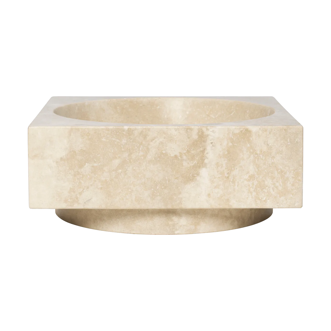 Hew dekorationsskål hög, Travertine Ferm Living
