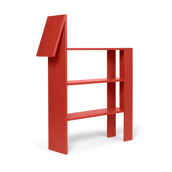 Horse bokhylla 91x111 cm - Poppy Red - Ferm Living